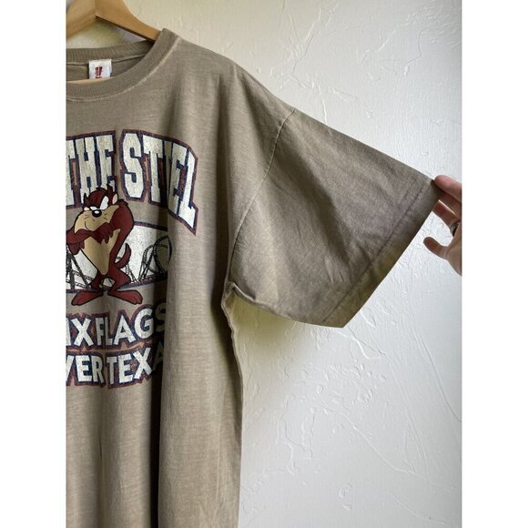 Vintage 1999 Deadstock Feel the Steel Taz Tazmanian Devil Looney Tunes Six Flags - Picture 9 of 10